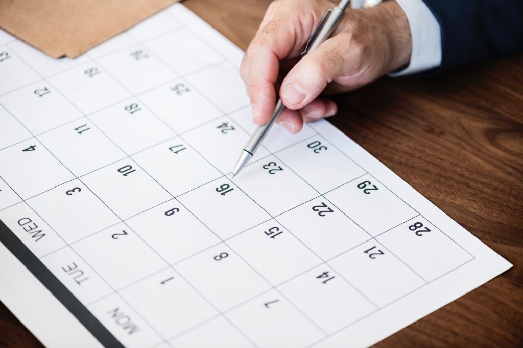 calendar close up dates 862731