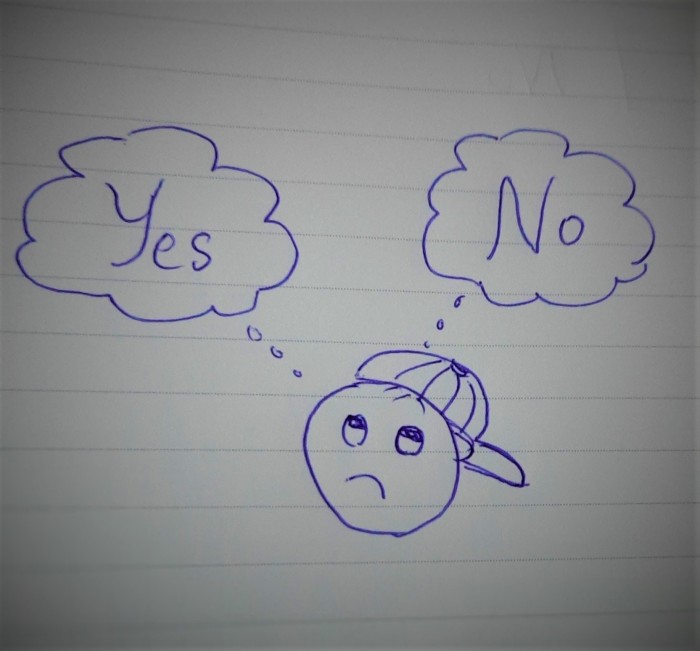 yes or no game sketch