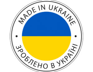 vector made in ukraine flag icon